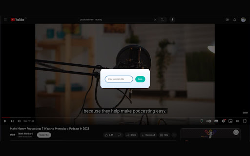 Youtube Timestamp Saver screenshot