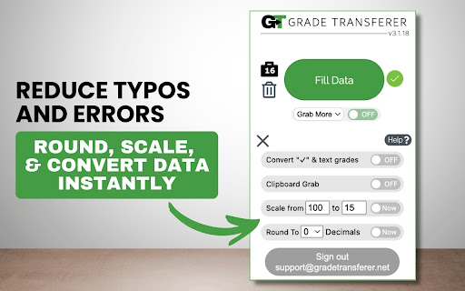 GradeTransferer - Transfer, Scale & Sort Grades | Save Time, Reduce Errors screenshot