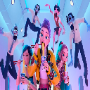 Cute K-Pop Characters Zombies Live Wallpaper icon