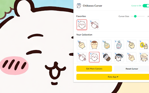 Chiikawa Cursor ★ Custom Cursor for Chrome™ screenshot