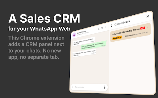 CRM for WhatsApp Business with AI Agents - The Chat Quotient screenshot