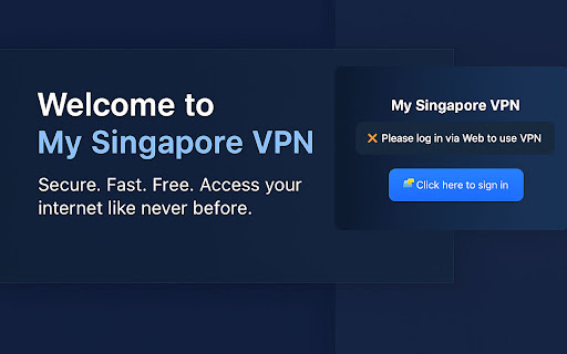 My Singapore VPN – Secure & Free screenshot