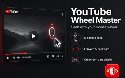 YouTube Wheel Master - Scroll to Seek, Rewind & Fast Forward screenshot