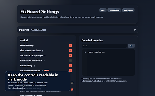 FixGuard - Ad Blocker & Privacy Protection screenshot