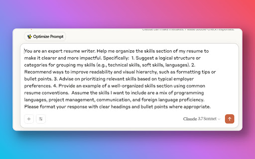 MetaPrompt - AI Prompt Engineer & Optimizer for ChatGPT & Claude screenshot
