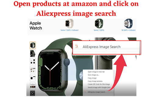 Search by Image on AliExpress screenshot
