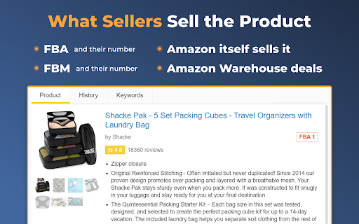 Amazon Quick View by AMZScout screenshot