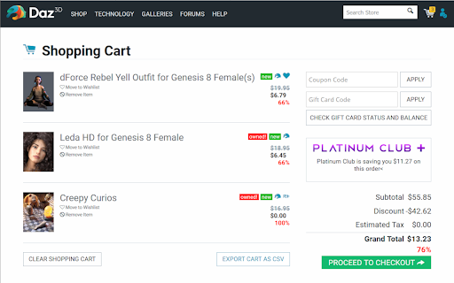 Daz-Deals screenshot