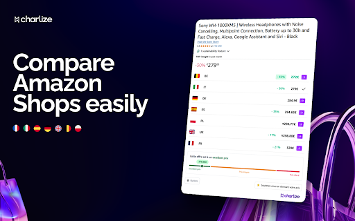 Charlize - Comparateur de prix Amazon en Europe screenshot