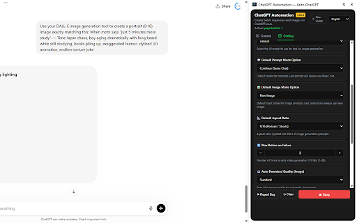 ChatGPT Automation — Auto ChatGPT screenshot