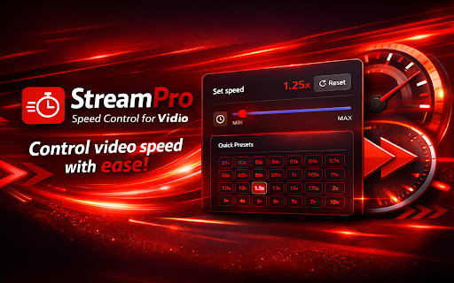 StreamPro: Speed Control works with Vidio screenshot
