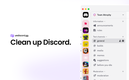 Undiscord screenshot