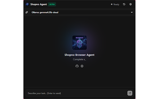 Shopno Browser Agent screenshot