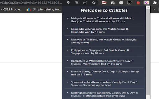 CrikZle - Live Cricket Matches screenshot