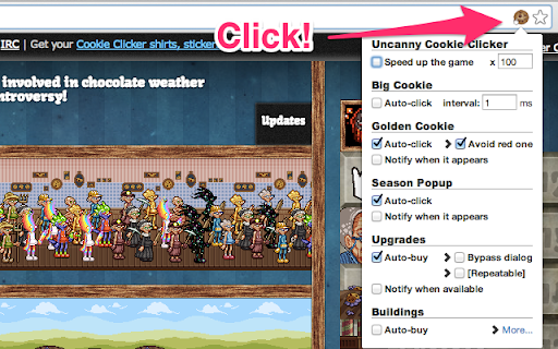 Uncanny Cookie Clicker screenshot