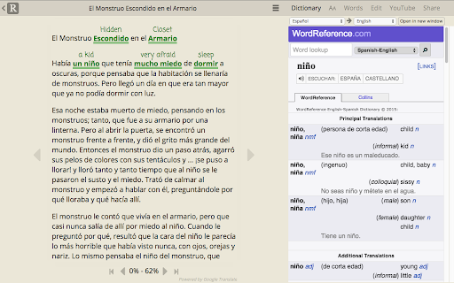Readlang Web Reader screenshot