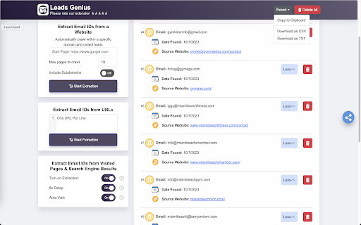 Email Extractor: Unlimited B2B Leads Finder screenshot