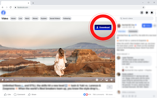 Video downloader for Facebook screenshot