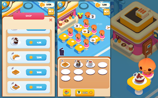 Merge Cafe Game screenshot