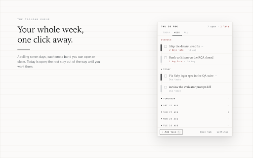 Daybook screenshot