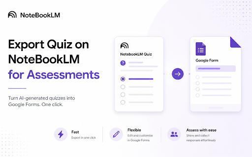 NotebookLM Quiz to Google Form Exporter screenshot