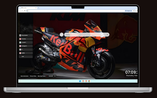 KTM Motorcycle Live Wallpaper screenshot