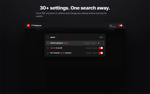 YouTube™ Advanced Controls - YouTube™ Enhancer screenshot