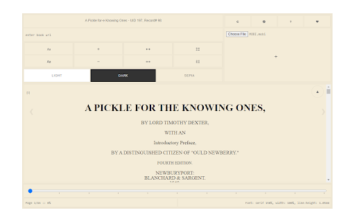 MOBI Reader screenshot