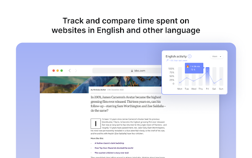 Track English Progress: how you use languages screenshot