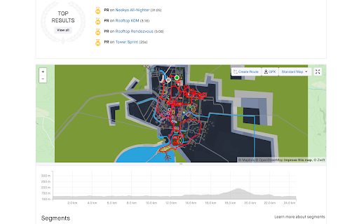 ZwiftMap for Strava screenshot