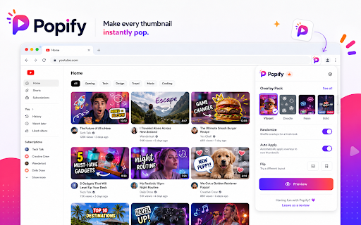 Popify - Youtube Themes & Customizers screenshot