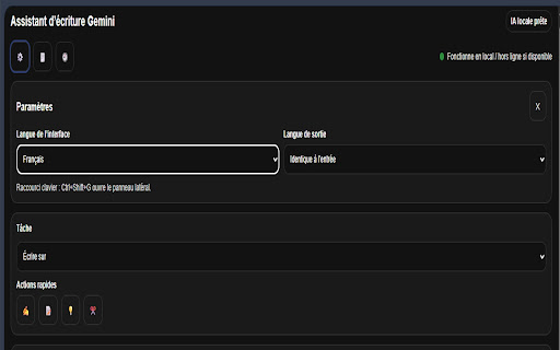 Gemini Writing Assistant screenshot