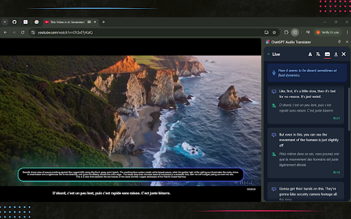 ChatGPT Audio Translator screenshot