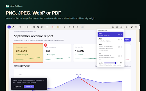 OpenFullPage - Capture Screen, Annotate, Save screenshot