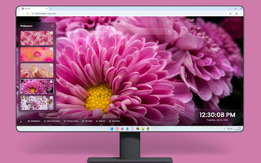 Pink Flower Wallpapers – Floral Nature Backgrounds screenshot