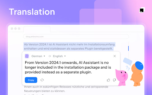 JetBrains Grazie Writing Companion screenshot