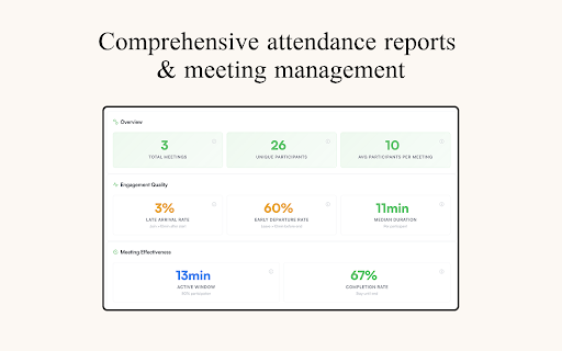 RollCall – Google Meet Attendance Tracker screenshot