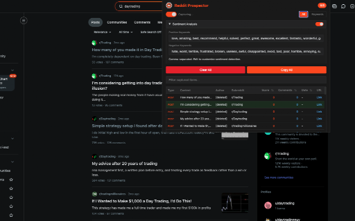Reddit Scraper & Lead Finder — Reddit Prospector screenshot