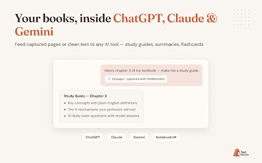Kindle Text Extractor & OCR - TextMuncher screenshot