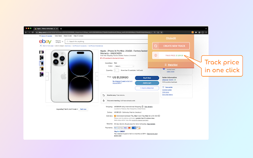 Price tracker - Otsledit screenshot