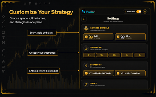 Gold & Silver AI Signals screenshot