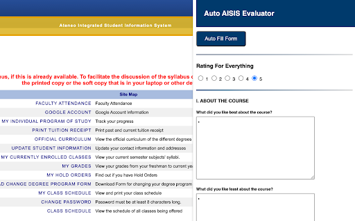 Auto Aisis Evaluator screenshot