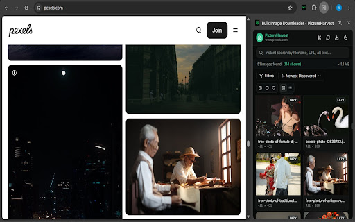 Bulk Image Downloader - PictureHarvest screenshot