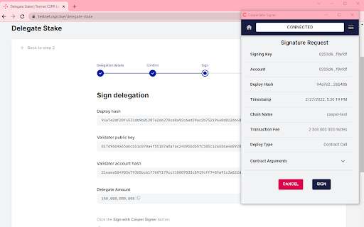 Casper Signer screenshot