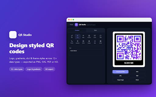 QR Studio – QR Code Generator & Scanner screenshot