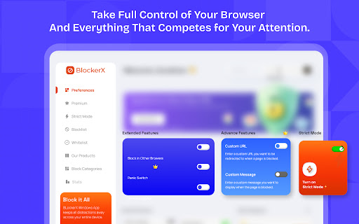 Porn / Adult Blocker, Block Sites - BlockerX screenshot