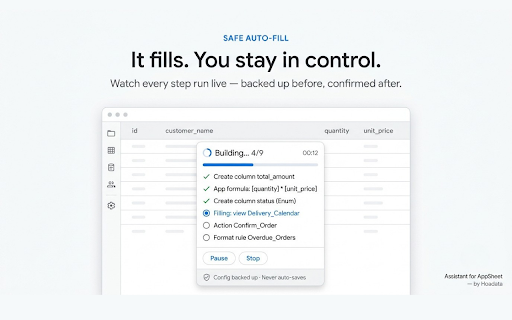 Assistant for AppSheet — by Hoadata screenshot
