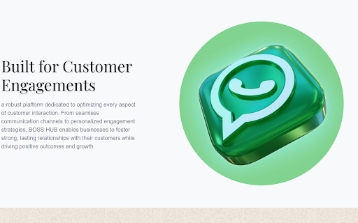 Boss Hub | Whatsapp screenshot