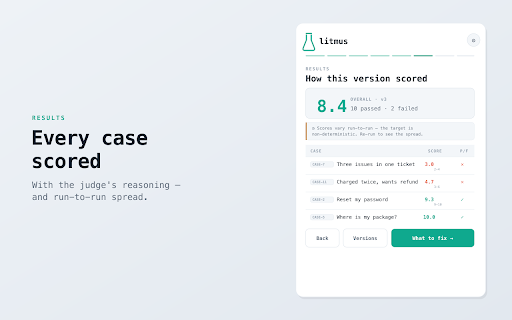 litmus — System Prompt Tester screenshot
