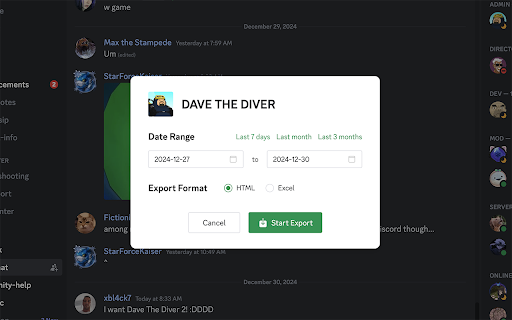 Discord Chat Exporter - Archive chats with ease screenshot